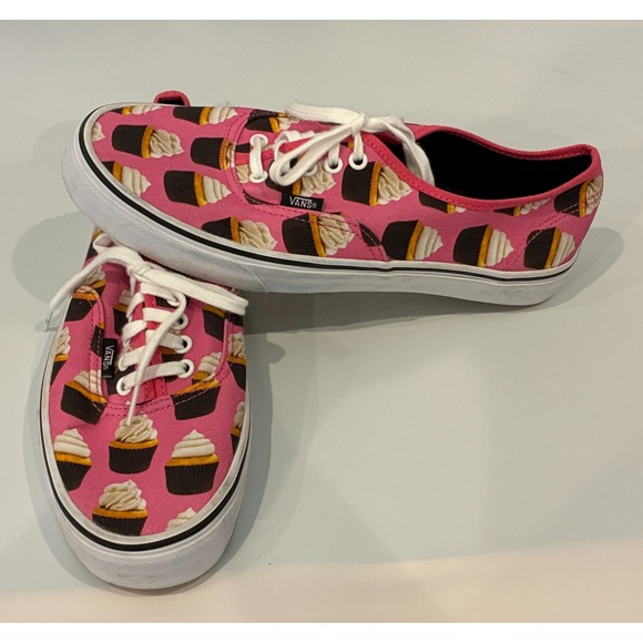 Vans Late Night Authentic Limited Edition Sneakers Pink Cupcake M 9.5 Women 11 - Picture 6 of 11